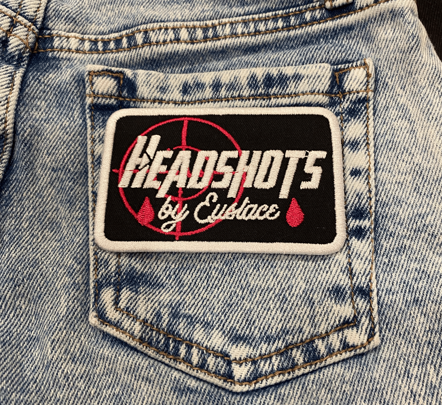Image of Headshots by Eustace Embroidered Patch
