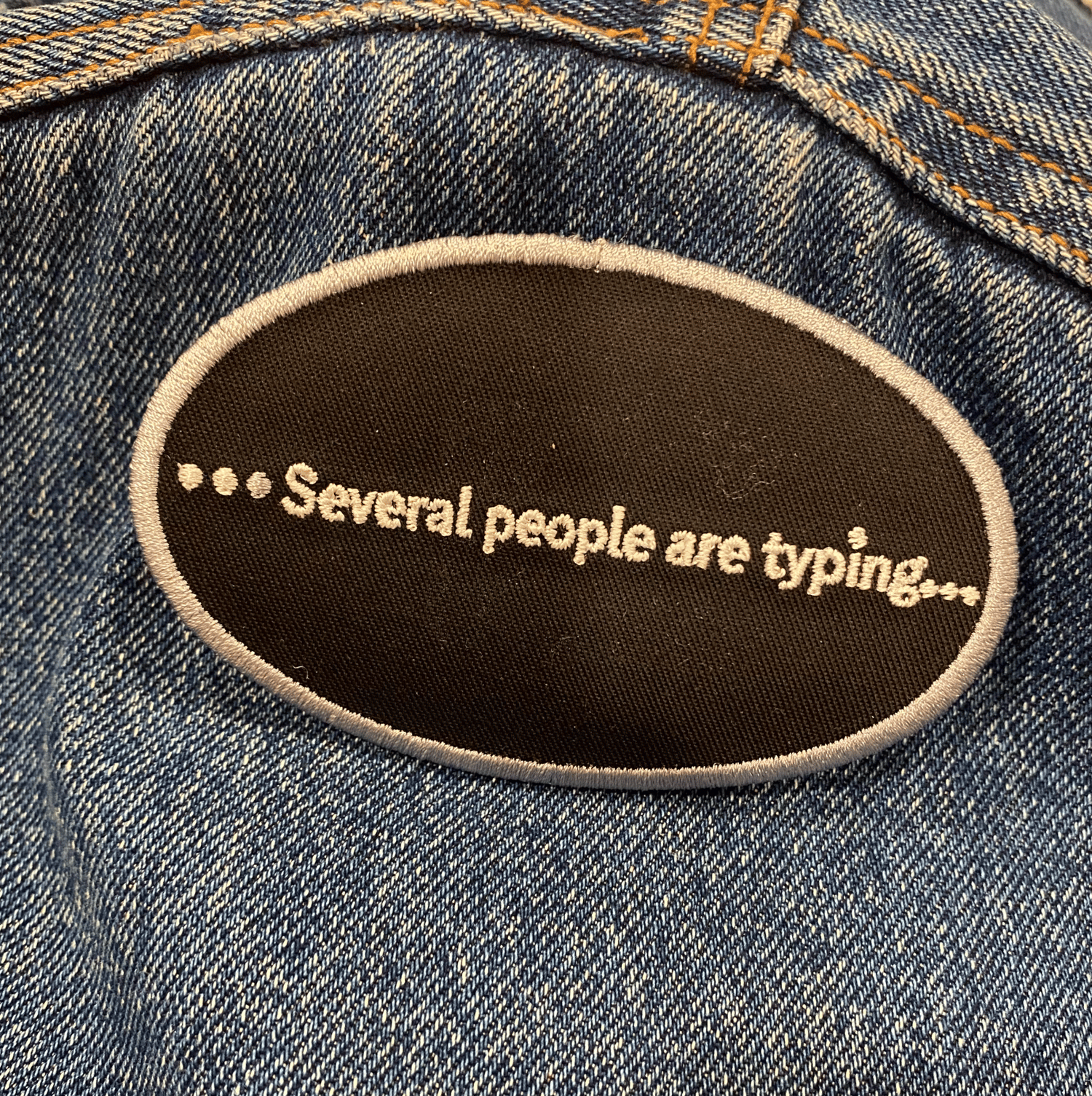 Image of Several People are Typing Embroidered Patch