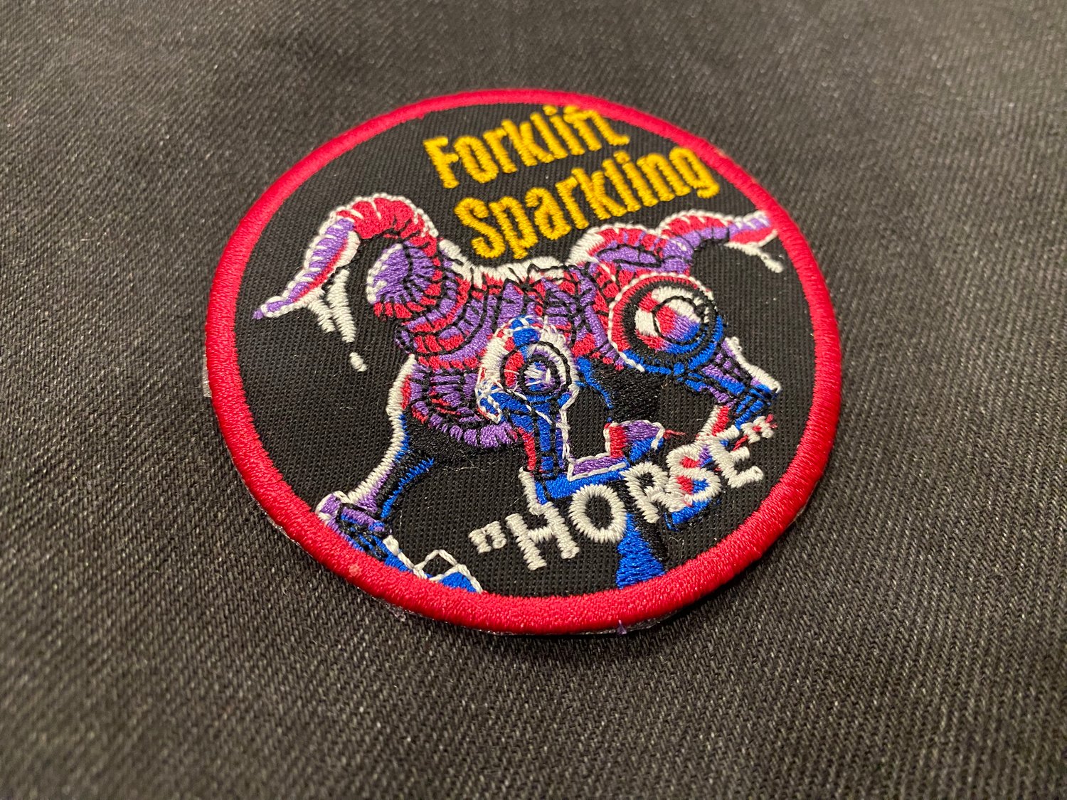 Image of Forklift Sparkling Embroidered Patch