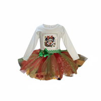 Image 1 of Printed Christmas Tutu Set