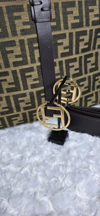 Image 3 of Large Fierce & Fab Tote with hoops