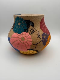 Image 2 of Lady and Flowers Vase 