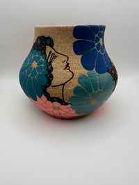 Image 4 of Lady and Flowers Vase 