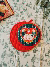 Image 1 of Christmas goose potholder set