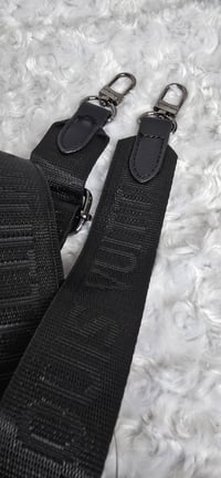 Image 5 of Size 9 Pink & Black Crocs with Speedy with custom matching tassle