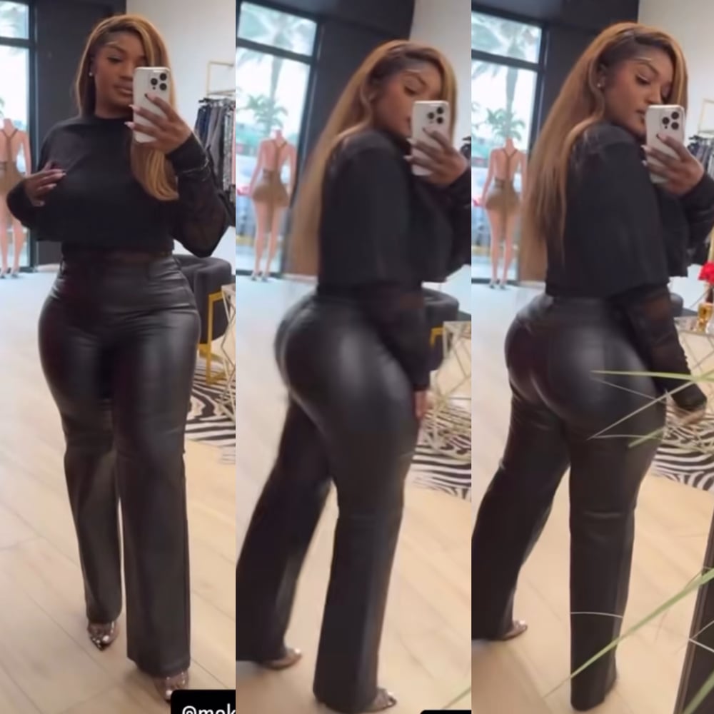 Image of BAD GAL FAUX LEATHER PANTS