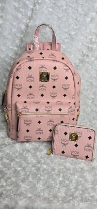 Image 4 of Pink Mackin Cutie Backpack with wallet