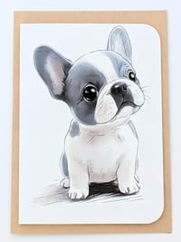 French Bulldog Individual Greeting Card