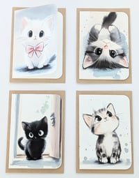 Cute Kitten Greeting Card Collection