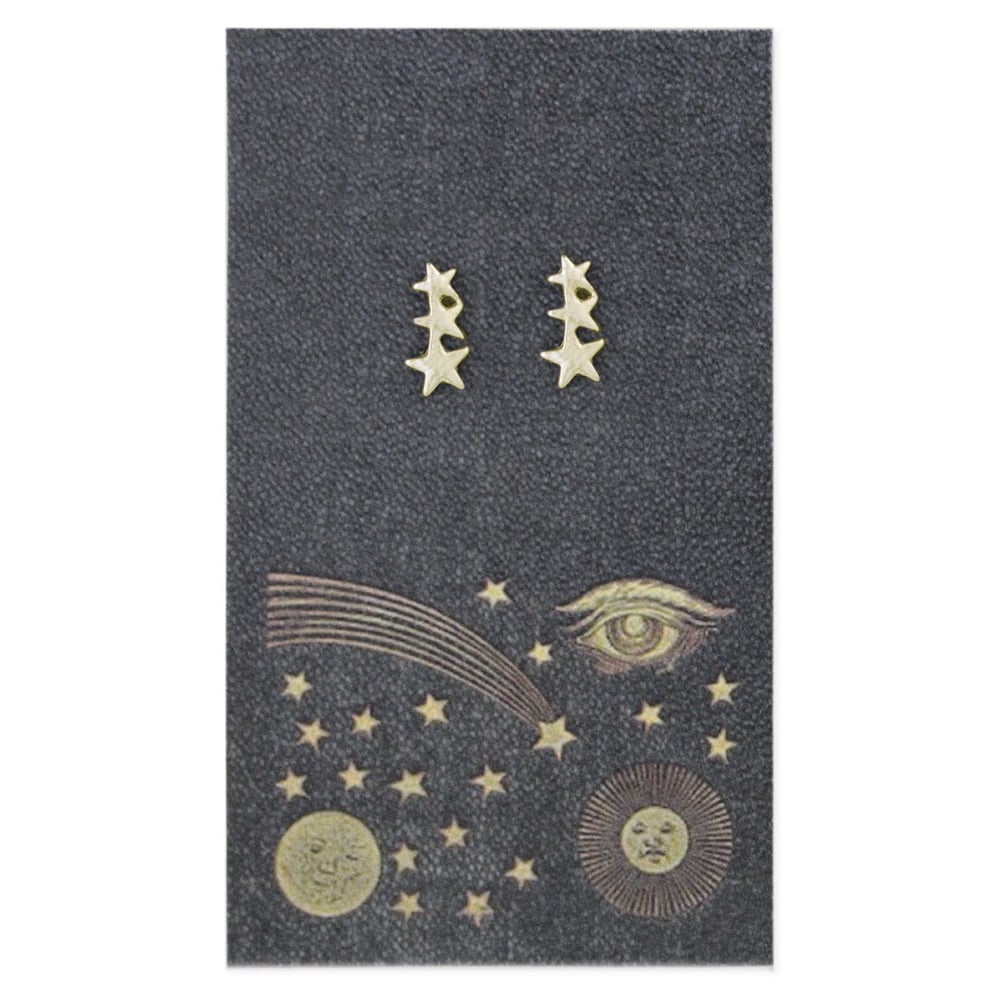 Image of Book Lovers Stars Post Earrings