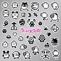 Image 2 of Tamagotchi Original P1 & P2 Sticker/Magnet Sets (39 Pieces) 