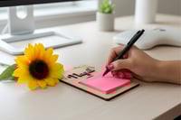 Image 1 of Kustom Engraved Wood Notepad Holder 