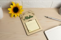 Image 3 of Kustom Engraved Wood Notepad Holder 