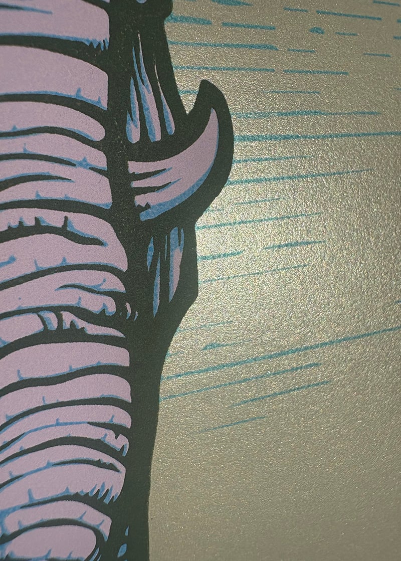 16TH ANNUAL PURPLE PACHYDERM PARTY POSTER -NOR CAL, 2024 - SILVER  EDITION