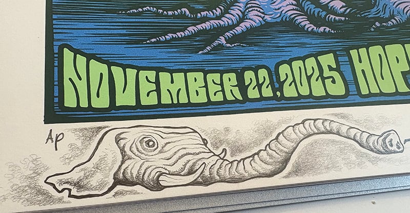 16TH ANNUAL PURPLE PACHYDERM PARTY POSTER -NOR CAL, 2024 - AP DOODLED #1