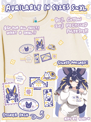 Image of [PREORDER] Hayami Mae Embroidered Crewneck Sweater Set