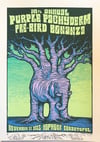 16TH ANNUAL PURPLE PACHYDERM PARTY POSTER -NOR CAL, 2024 - AP DOODLED #3