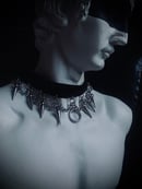 Image 6 of velvet spikes choker