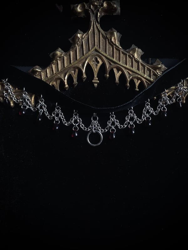 Image of velvet blood choker