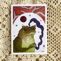 Image 2 of Toad Wizard Print