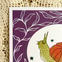 Image 3 of Pumpkin Snail Print