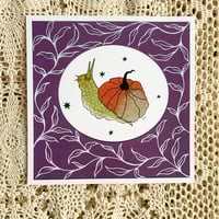 Image 2 of Pumpkin Snail Print