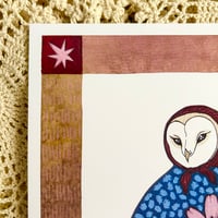 Image 3 of Babushka Owl Print