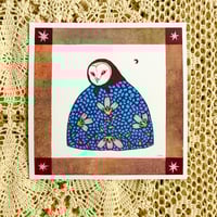 Image 2 of Babushka Owl Print