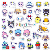 Image 1 of Tamagotchi Meets Sanrio Characters Sticker/Magnet Sets (37 Pieces) 