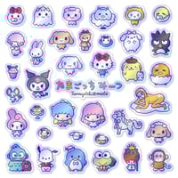 Image 3 of Tamagotchi Meets Sanrio Characters Sticker/Magnet Sets (37 Pieces) 