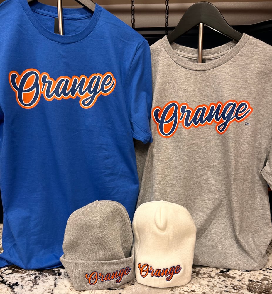 Image of Orange Script Tees & Sweatshirts