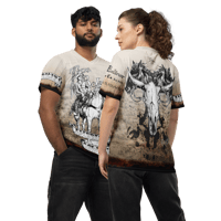 Image 4 of American Cowboy Sepia - unisex sports jersey