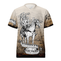 Image 2 of American Cowboy Sepia - unisex sports jersey