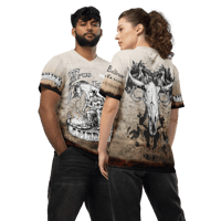 Image 4 of Americana Sepia - unisex sports jersey