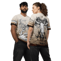 Image 5 of Blessed Are The Peacemakers Sepia - unisex sports jersey
