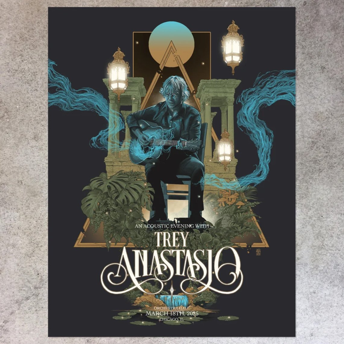 F4D Studios — Trey Anastasio Chicago 2025 Posters