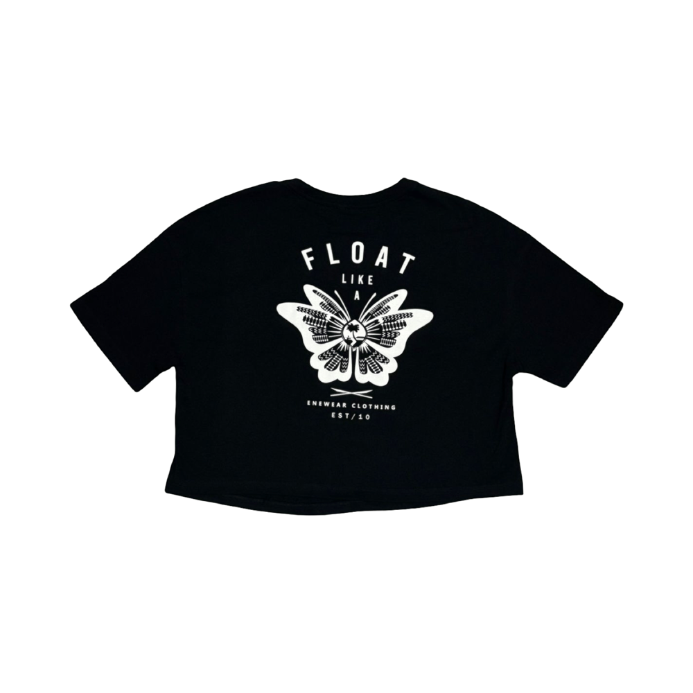 Image of FLOAT LIKE A BUTTERFLY (WOMEN CROP T-SHIRT)