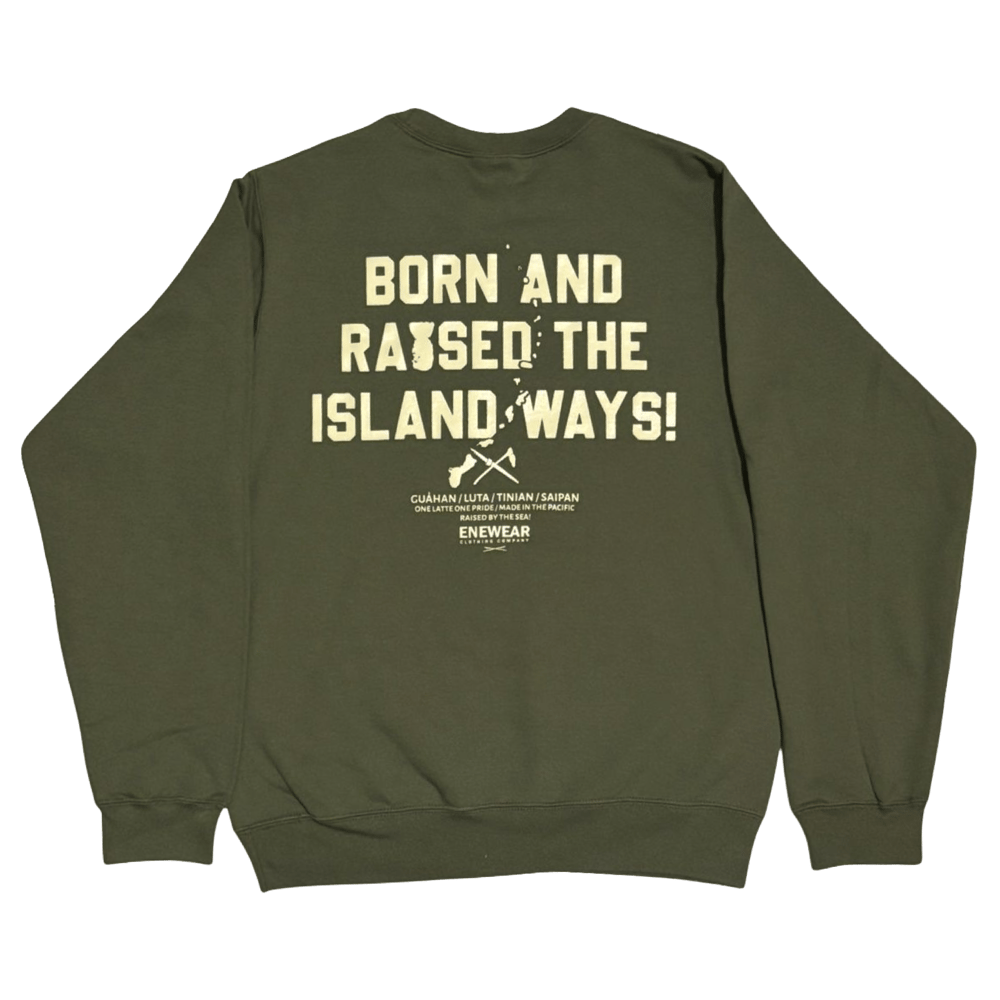 Image of BORN & RAISED (PULL OVER SWEAT SHIRT)