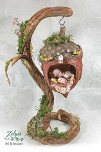 Image 1 of  🌰🐭 “Antonella" 🐭🌰 – Handmade & unique Papier-mâché sculpture 