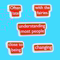 Image 1 of Random Phrase Brooches Group 20