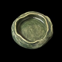 Green stoneware dish ⋆˙⟡