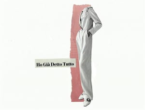 Image of A4 Art Print - "Ho già detto tutto" - Hand-crafted collage reproduction. 