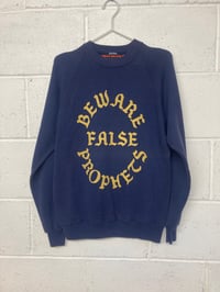 Image 1 of Beware False Prophets, blue M/L (20"P2P, 26"S2H, 30"C2C) 