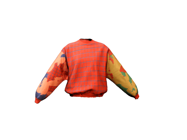 Pullover All Over the Place Signals From Afar RED