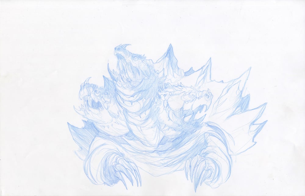 Image of SEA BEASTS - Troublesome Three-headed Turtle