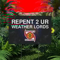 Image 7 of THE WEATHER IS HAPPENING PLASTIC YARD SIGN