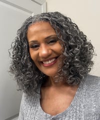 Image 1 of SOULLADY HUMAN HAIR STANDARD SALT & PEPPER BRAIDED WIG