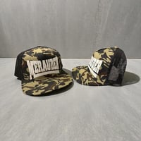 Merauder Proto Camo White Logo Trucker Hat