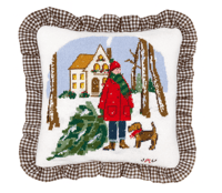Image 2 of Cold Outside Needlepoint Canvas