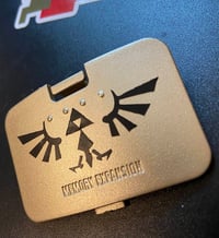 Image 1 of N64 Custom Expansion Slot Cover - Zelda Hyrule Crest